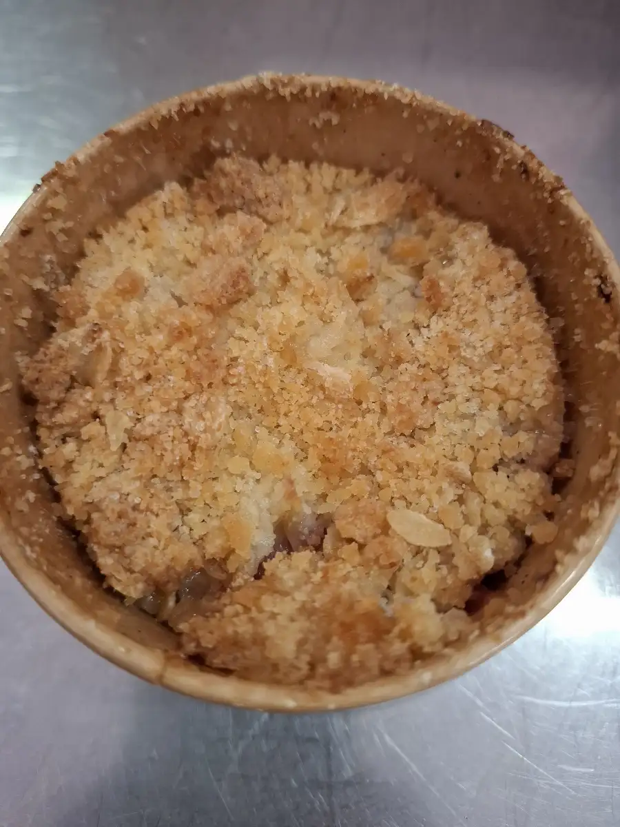 Crumble pommes/nectarines/abricots